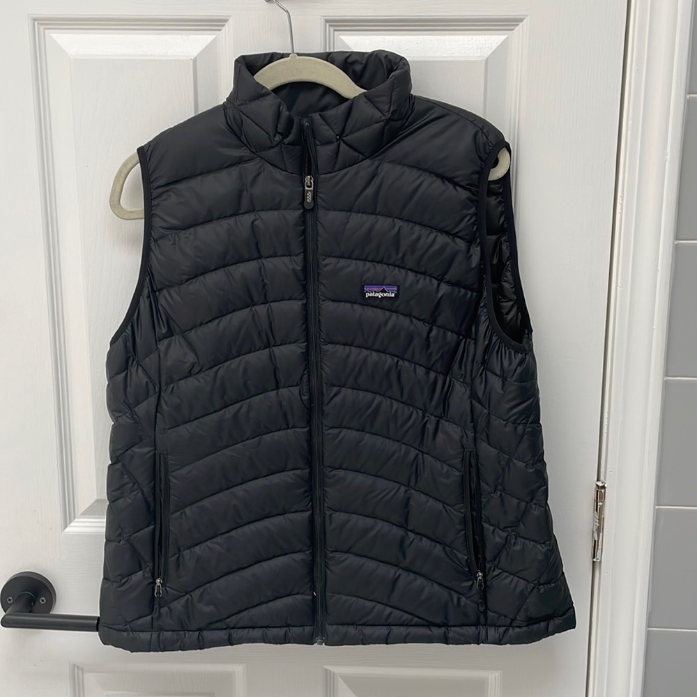 Patagonia Black Down Nano Puff Vest, Size L